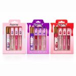Set fragancia y lip gloss Syiping en rosado, morado y rojo